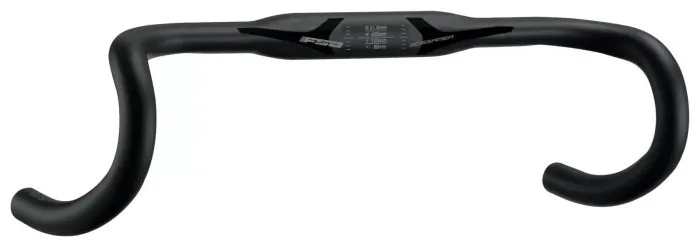 Кермо FSA GOSSAMER COMPACT 400мм, Ø31, 8мм, 123мм drop, 78мм reach, чорний