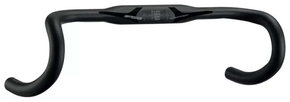 Кермо FSA GOSSAMER COMPACT 400мм, Ø31, 8мм, 123мм drop, 78мм reach, чорний (HBA-27-85)