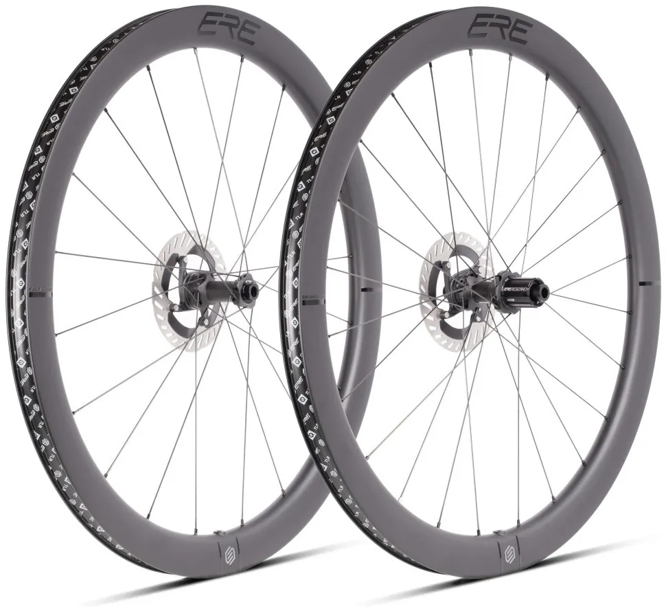 Колесо пров. + задн. 28" ERE EXPLORATOR CCR45 CARBON, Road, 100x12/142x12, CL, HG11, tubeless, чорний сатин (WH-79-40)