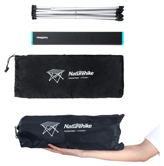 Cтол раскладной Naturehike NH19Z008-Z, алюминий, Размер L, черный