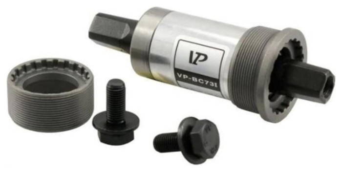 Картридж каретки 118мм x 73 мм под квадрат VP VP-BC73 серебристый с черным.