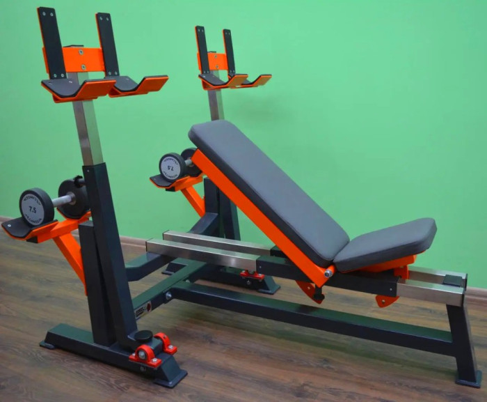 Лавка Жим під кутом вгору, вниз та горизонтальна "Гойдалка", укр, укр