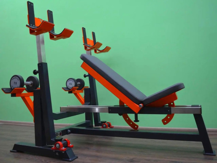 Лавка Жим під кутом вгору, вниз та горизонтальна "Гойдалка"