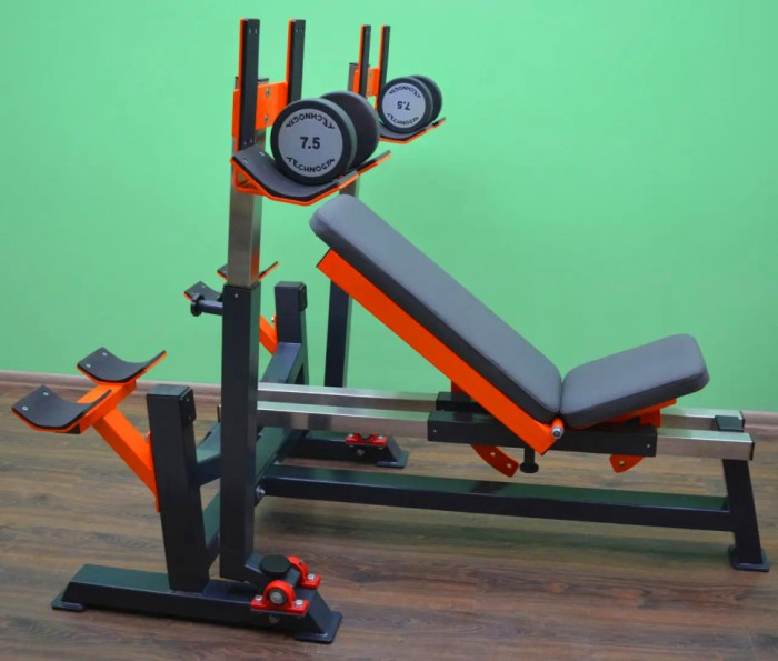 Лавка Жим під кутом вгору, вниз та горизонтальна "Гойдалка"