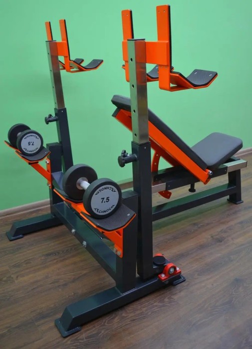 Лавка Жим під кутом вгору, вниз та горизонтальна "Гойдалка", укр, укр