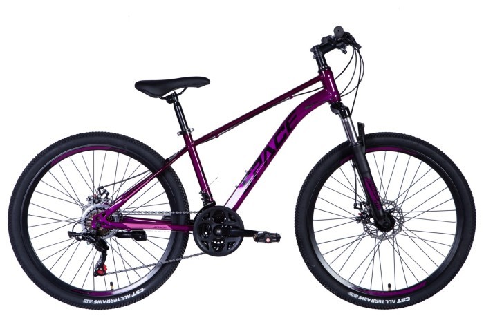 Велосипед ST 26" SPACE NEPTUNE DD FR рама-15" фиолетовый 2024