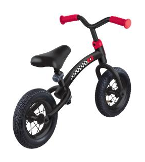 Біговел (самокат) GLOBBER серІЇ GO BIKE AIR, чорно-червоний, до 20кг, 3+, 2 кол.