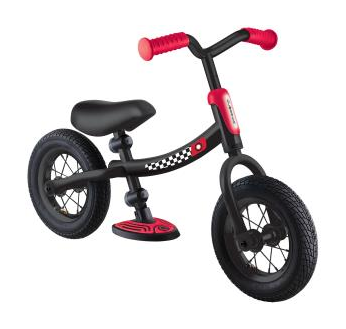 Біговел (самокат) GLOBBER серІЇ GO BIKE AIR, чорно-червоний, до 20кг, 3+, 2 кол.