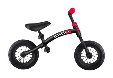 Біговел (самокат) GLOBBER серІЇ GO BIKE AIR, чорно-червоний, до 20кг, 3+, 2 кол.