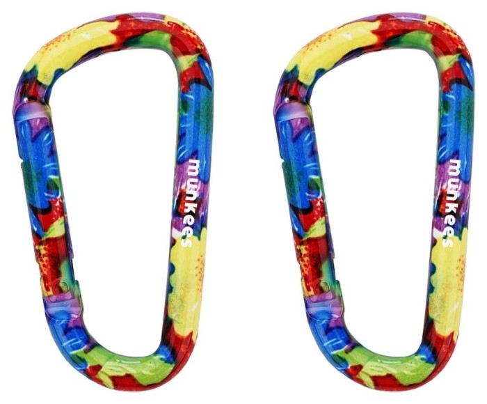 Munkees 3327 карабін Flower Colored 6 mm x 60 mm (пара) multicolor, укр, укр