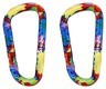 Munkees 3327 карабин Flower Colored 6 mm x 60 mm (пара) multicolor