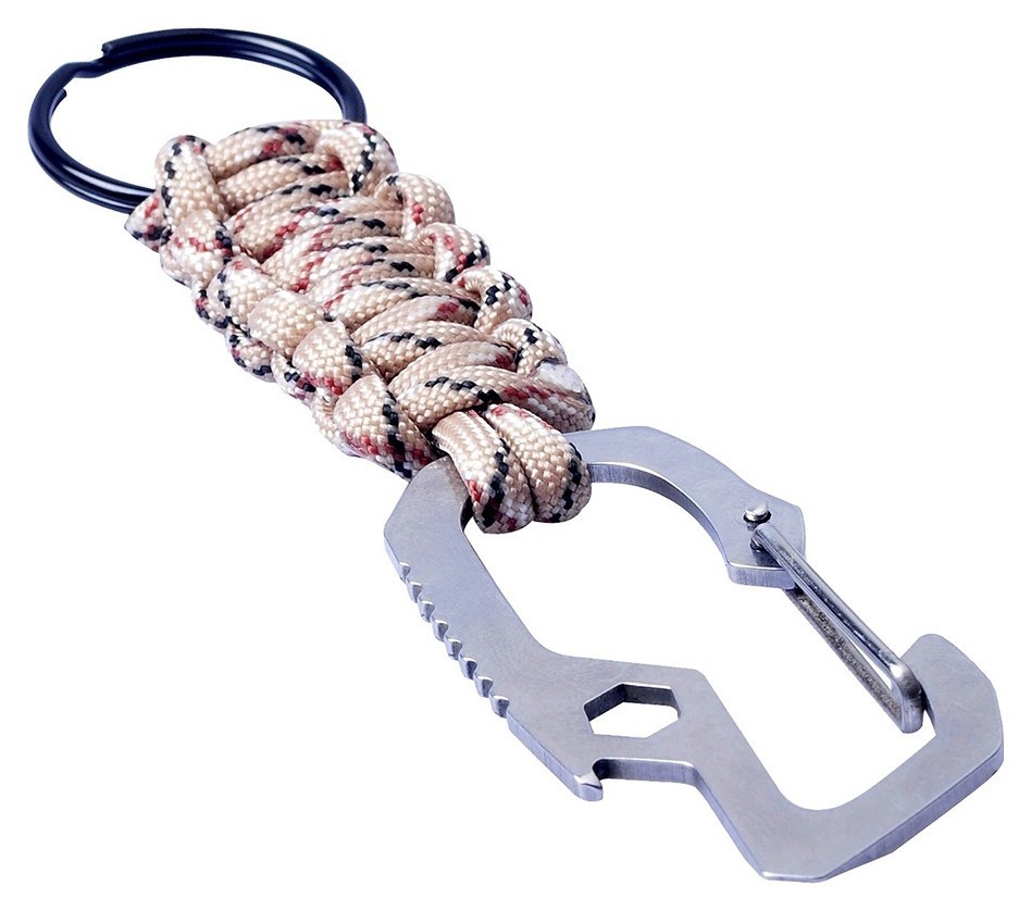 Munkees 6462 брелок Multi-Function Paracord бежевый