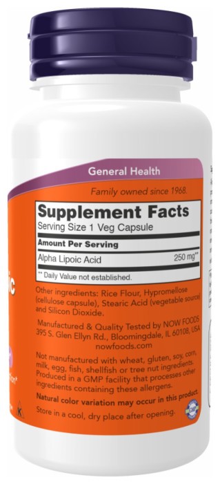 Alpha Lipoic Acid 250 mg - 60 vcaps