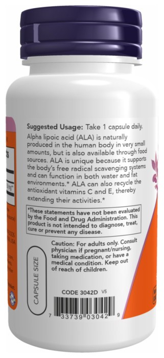 Alpha Lipoic Acid 250 mg - 60 vcaps