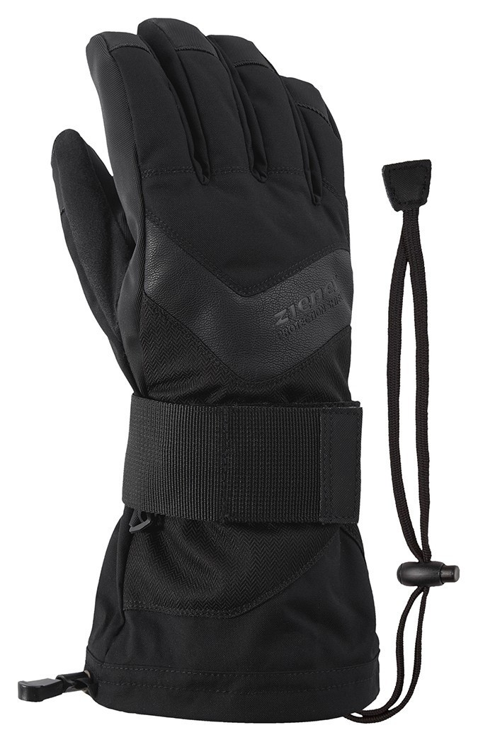 Ziener рукавички із захистом зап'ястя Milan black heringbone 10, укр, укр
