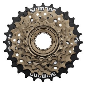 Касета для велосипеда Shimano MF-TZ500 6S 14-28T Black/brown (AMFTZ5006428)