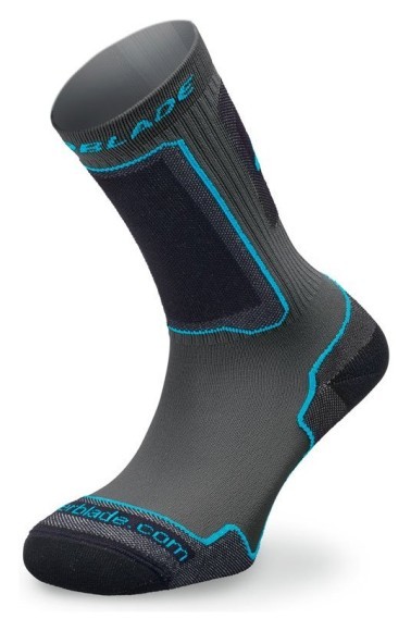 Носки для роликов женские Rollerblade PERFORMANCE SOCKS W M Grey/water green (06A56500)