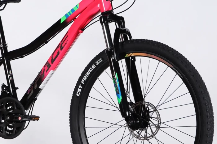 Велосипед ST 26" SPACE AURORA DD FR рама-13" рожево-чорний 2026