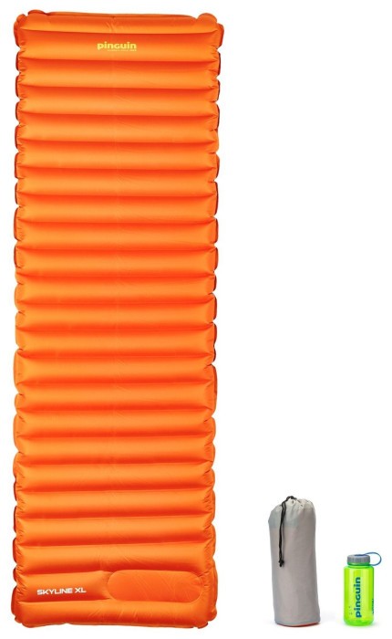 Надувной коврик Pinguin Skyline, 195х65х9см, Orange