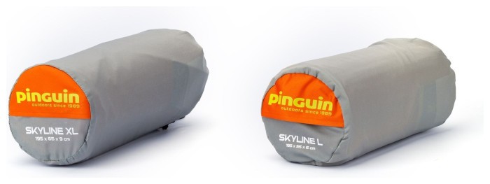 Надувной коврик Pinguin Skyline, 195х65х9см, Orange