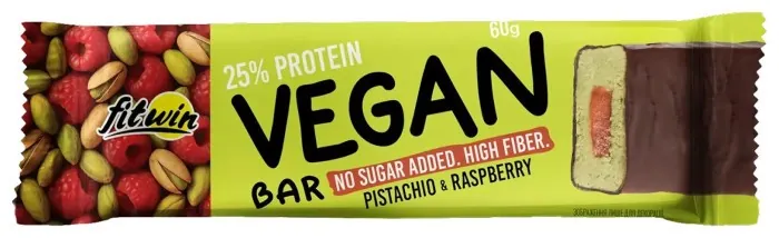 Vegan Bar - 12x60g Pistachio & Raspberry