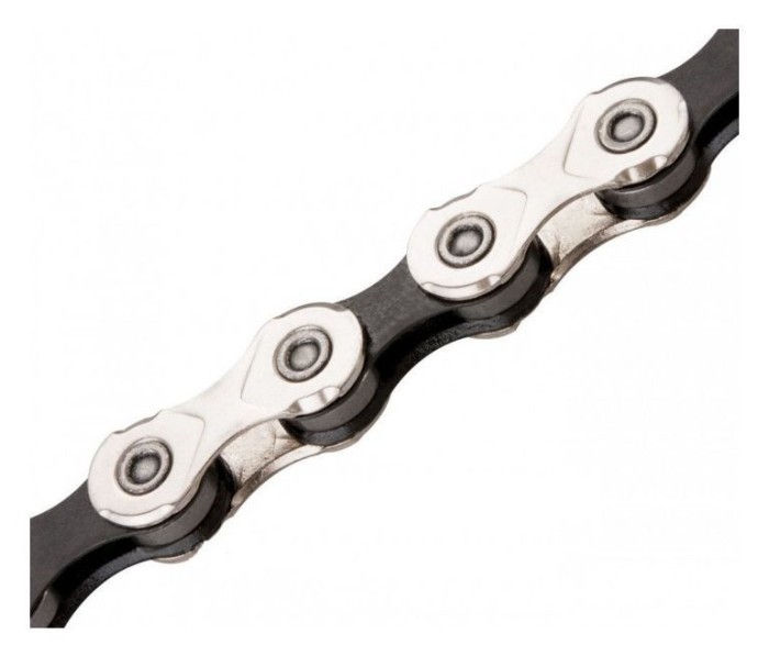 Цепь инд. 114 зв. 1/2x11/128 KMC X10-1, NPBK silver/black