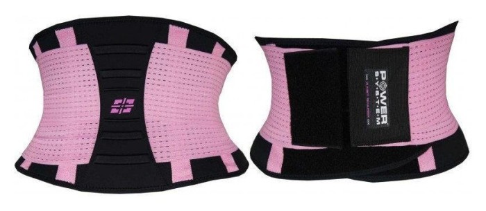 Пояс-корсет для підтримки спини Power System PS-6031 Waist Shaper Pink S/M