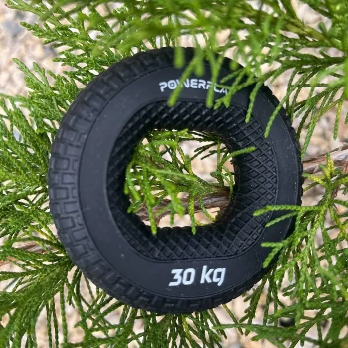 Эспандер кистевой силиконовый PowerPlay PP-4333 Hand Grip Hard 30 кг. Черный