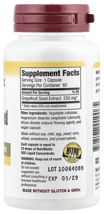 Grapefruit Seed Extract 250mg - 60 caps