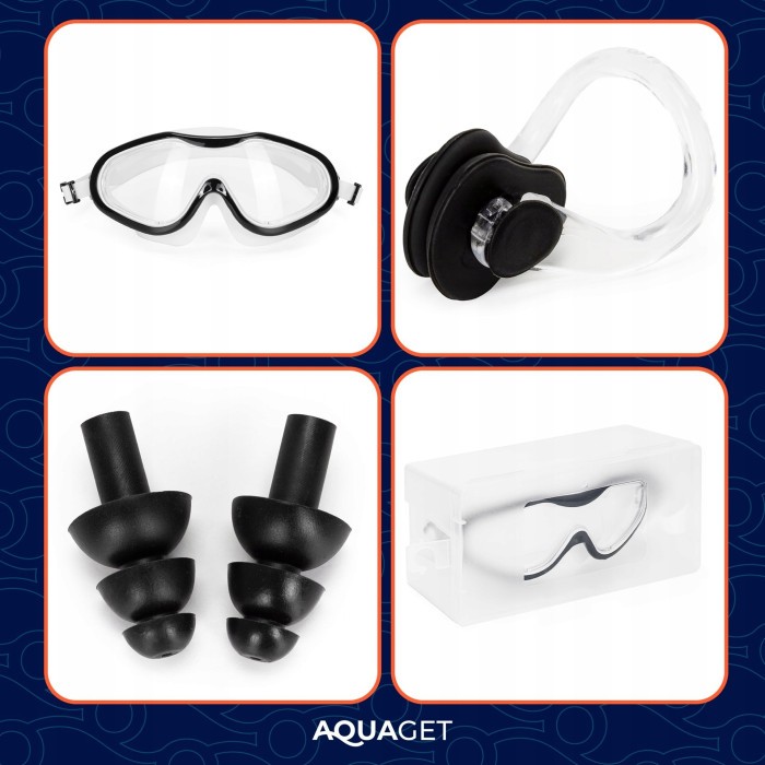 Окуляри для плавання Aquaget AQ0018 White