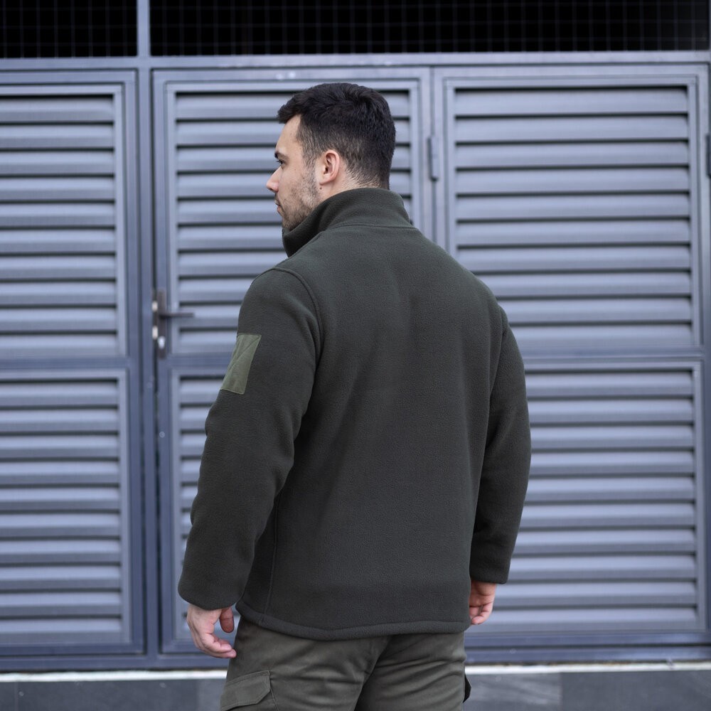 Толстовка флісова Pobedov Voin з липучками Хакі L BLto2 541Lkh