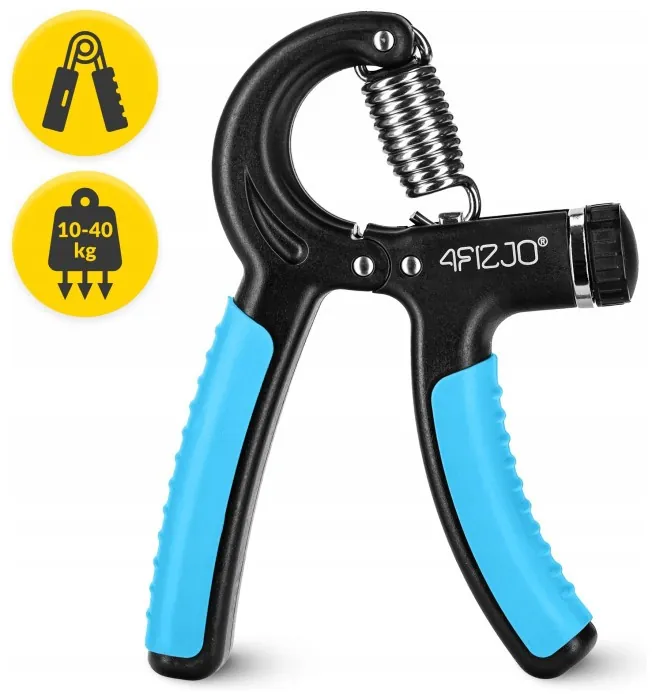 Эспандер кистевой 4FIZJO 10-40 кг с регулируемой нагрузкой Black/Blue (P-5907739313331)