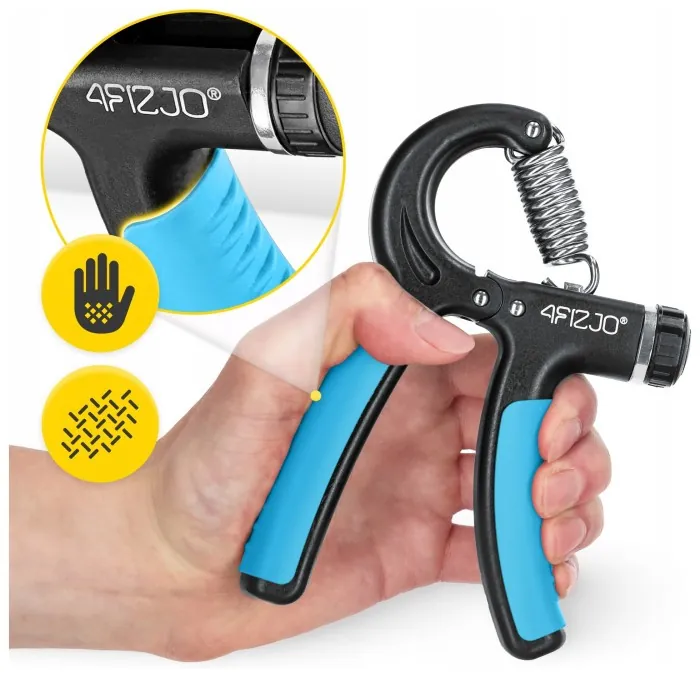 Эспандер кистевой 4FIZJO 10-40 кг с регулируемой нагрузкой Black/Blue (P-5907739313331)