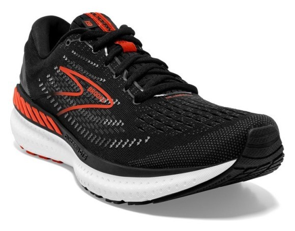 Кросівки чоловічі Brooks GLYCERIN GTS 19 M 44.5 (10.5US) 075 Black/grey/red clay (1103571D075), укр