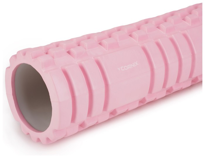 Масажний ролик Cornix EVA 45 x 14 см (валик, роллер) XR-0037 Light Pink