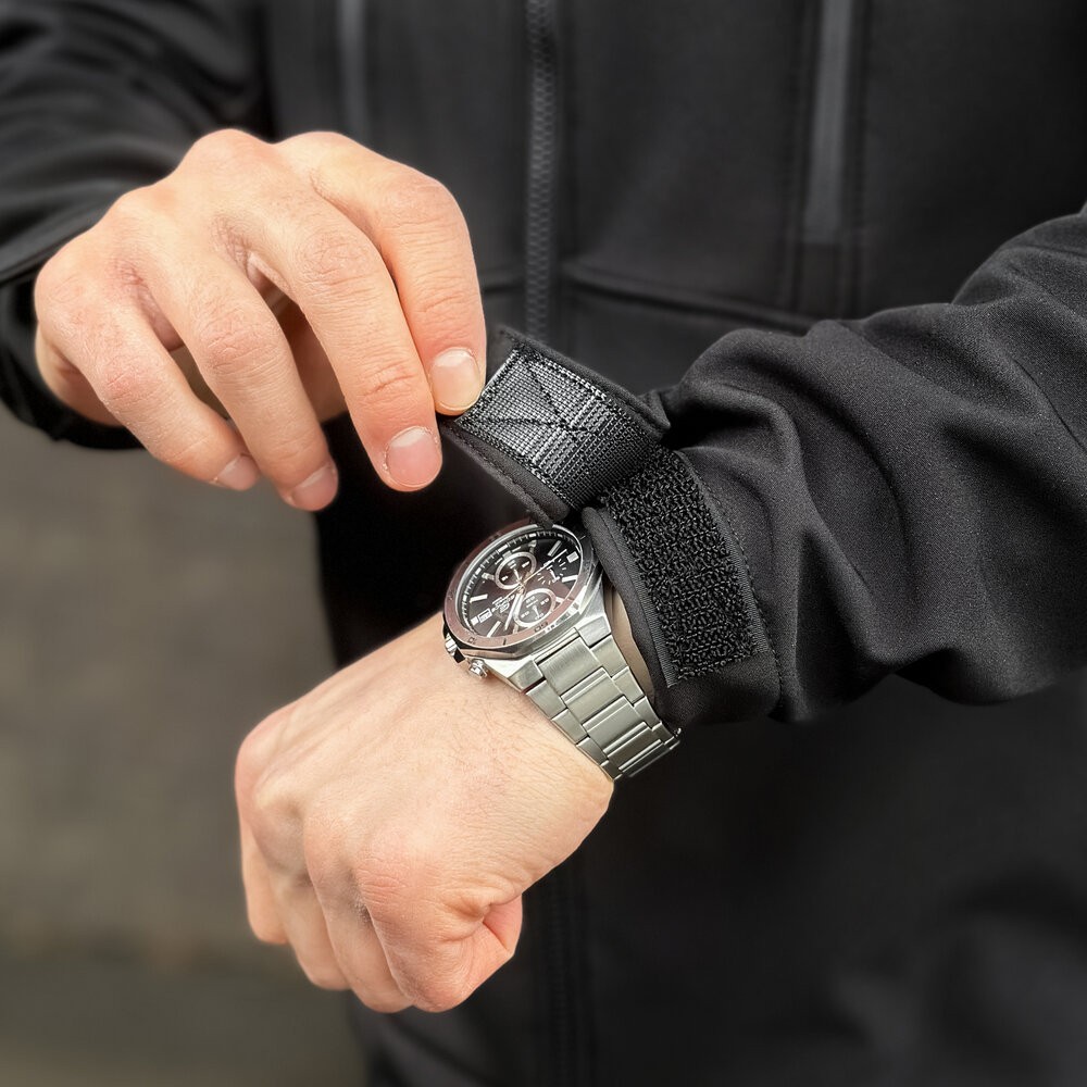 Мужская черная куртка из софтшелла весенняя Pobedov Setup 2XL