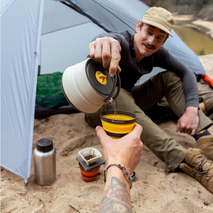 Чайник складаний Sea to Summit Frontier UL Collapsible Kettle, 1.1 L, Bone White
