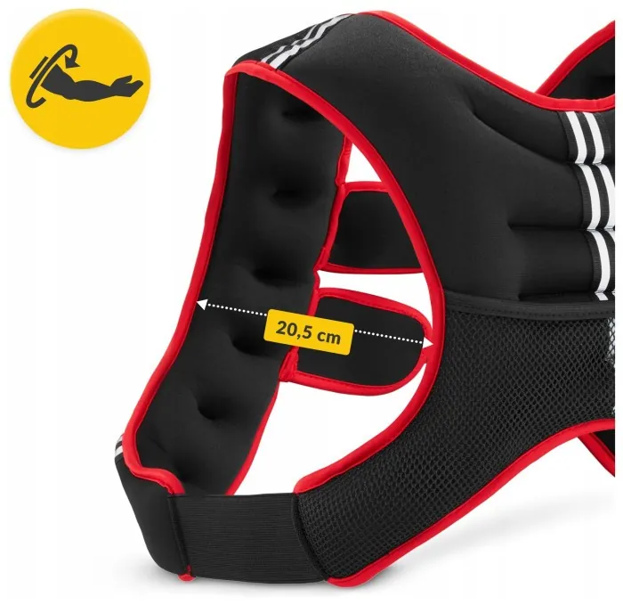 Жилет-обважнювач для тренувань 4FIZJO 5 кг Black/Red (P-5905973402156)
