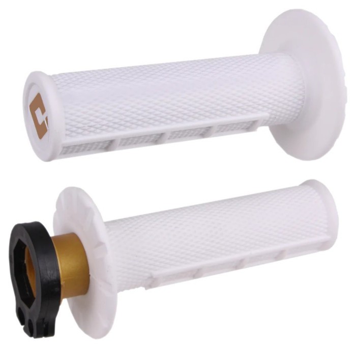 Мото гріпси ODI HALF-WAFFLE MX V2 Lock-On Soft White