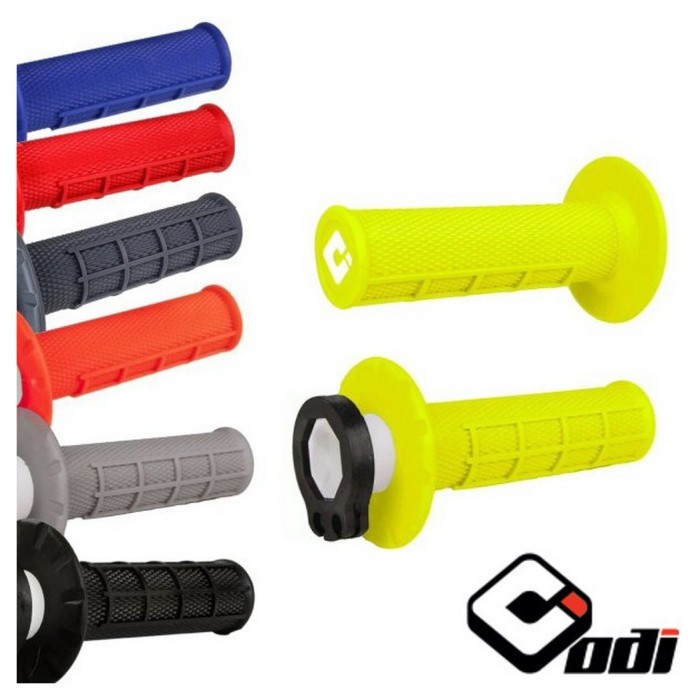 Мото гріпси ODI HALF-WAFFLE MX V2 Lock-On Soft White