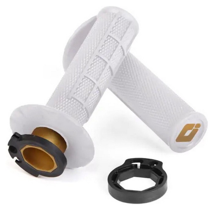 Мото гріпси ODI HALF-WAFFLE MX V2 Lock-On Soft White