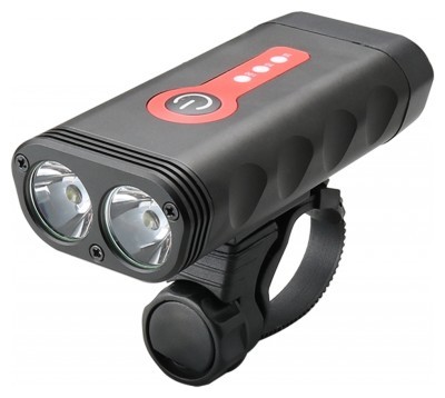 Фонарь передний BC-FL1580 2 светодиода 1000лм питание Li-on 4400mAh USB