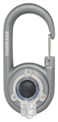 Брелок-фонарик Munkees 1078 Carabiner LED серый