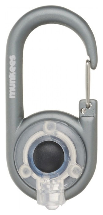 Брелок-фонарик Munkees 1078 Carabiner LED grey, укр, укр
