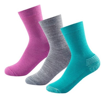 Шкарпетки туристичні Devold ( SC 593 023 A ) DAILY MERINO MEDIUM SOCK 3PK KID 2023