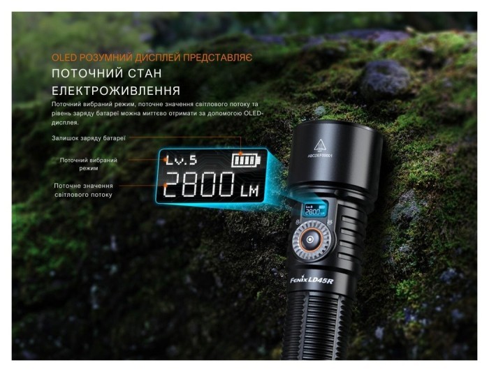 Ліхтар ручний Fenix LD45R, укр, укр