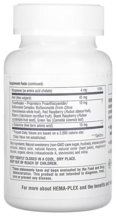 Hema-Plex - 60 chewable tabs