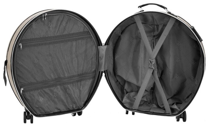 Валіза Semi Line 20" (S) Champagne/Black (T5674-2)