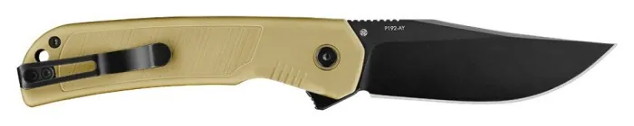 Ніж складаний туристичний Ruike P192-AY, (9.1 см) 14C28N / алюмінієвий сплав 6063, бронзовий