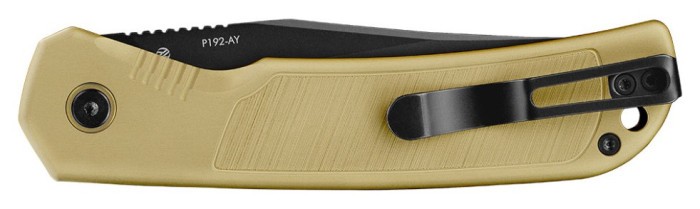 Ніж складаний туристичний Ruike P192-AY, (9.1 см) 14C28N / алюмінієвий сплав 6063, бронзовий